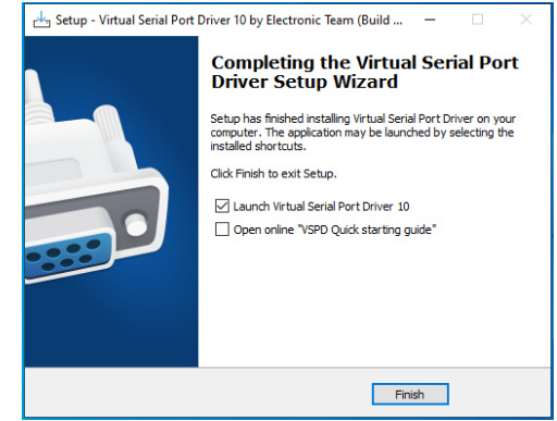  Download and install Virtual Serial Port Driver